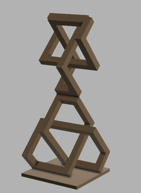 Sculpture - Stacked Trefoil